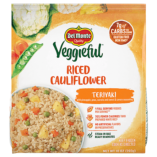 Del Monte Veggieful Teriyaki Riced Cauliflower 10 Oz