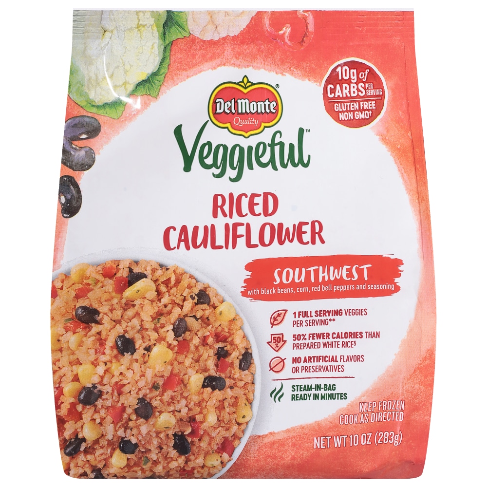 Del Monte Riced Cauliflower, Southwest 10 Oz