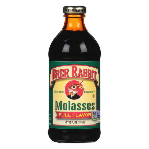 Brer Rabbit Molasses, Full Flavor, Unsulphured 12 Fl Oz