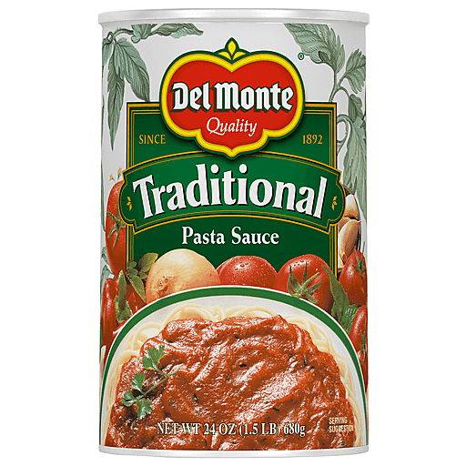 Del Monte Traditional Pasta Sauce Can 24 Oz
