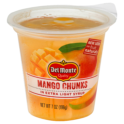 Del Monte Fruit Naturals Mango Chunks In Extra Light Syrup 7 Oz. Cup