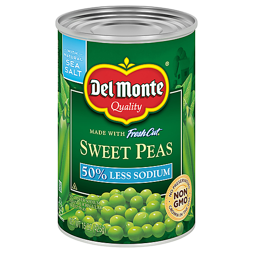 Del Monte Fresh Cut Sweet Peas 50% Less Sodium
