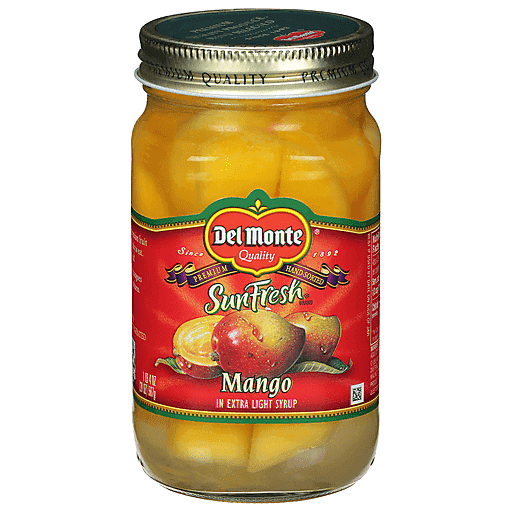 Del Monte SunFresh Mango In Extra Light Syrup 20 Oz. Jar