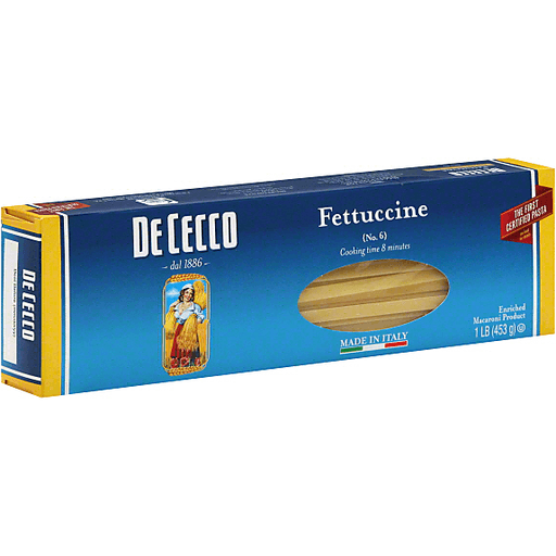 De Cecco Fettuccine Pasta - Case Of 20/16 Oz