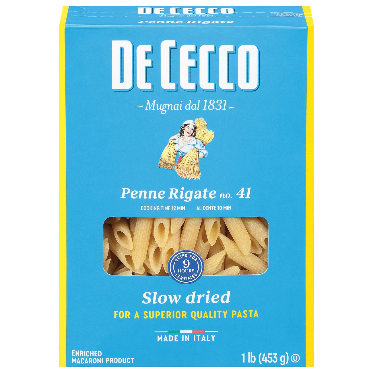 De Cecco Penne Rigate Pasta From Italy By No. 41 - 1 Lb