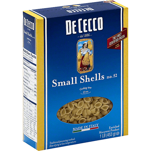 De Cecco Small Shells No. 52 Pasta