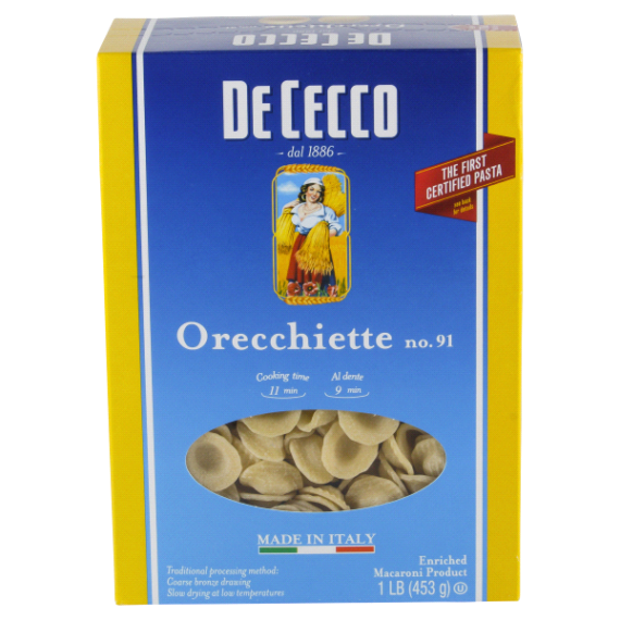 De Cecco Orecchiette No 16 Oz