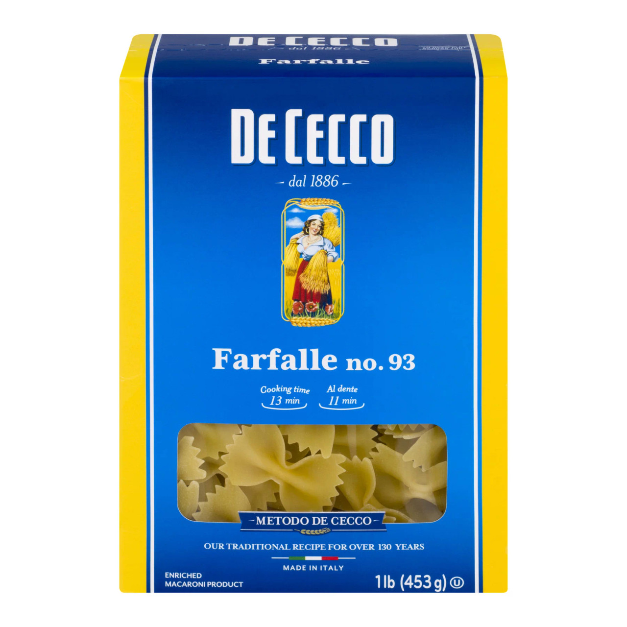 De Cecco Farfalle No. 93 Pasta, 1 Lb