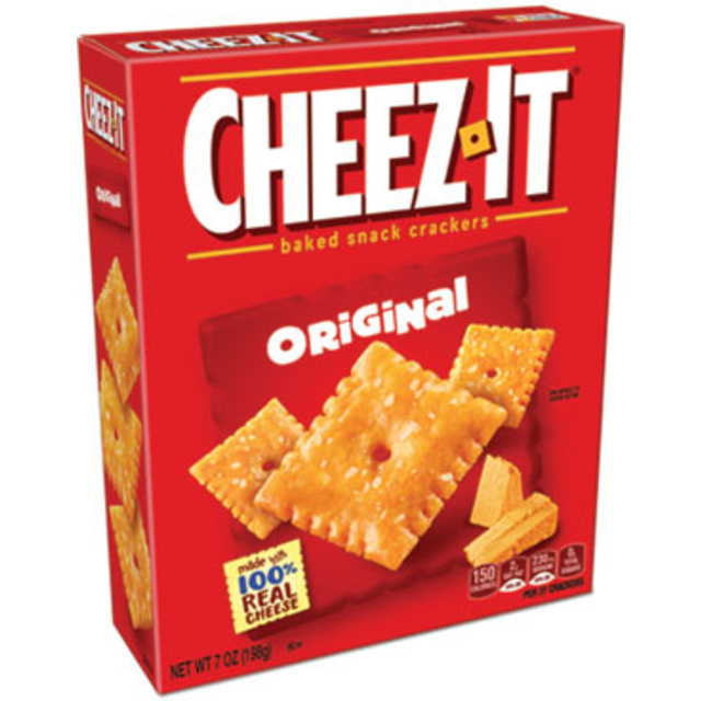 Cheez-It Baked Snack Cheese Crackers, Original, Dual Pack, 48 Oz Box (2 Bags)