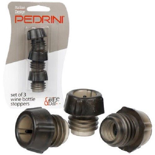 Pedrini 3pk Wine Bottle Stoppers