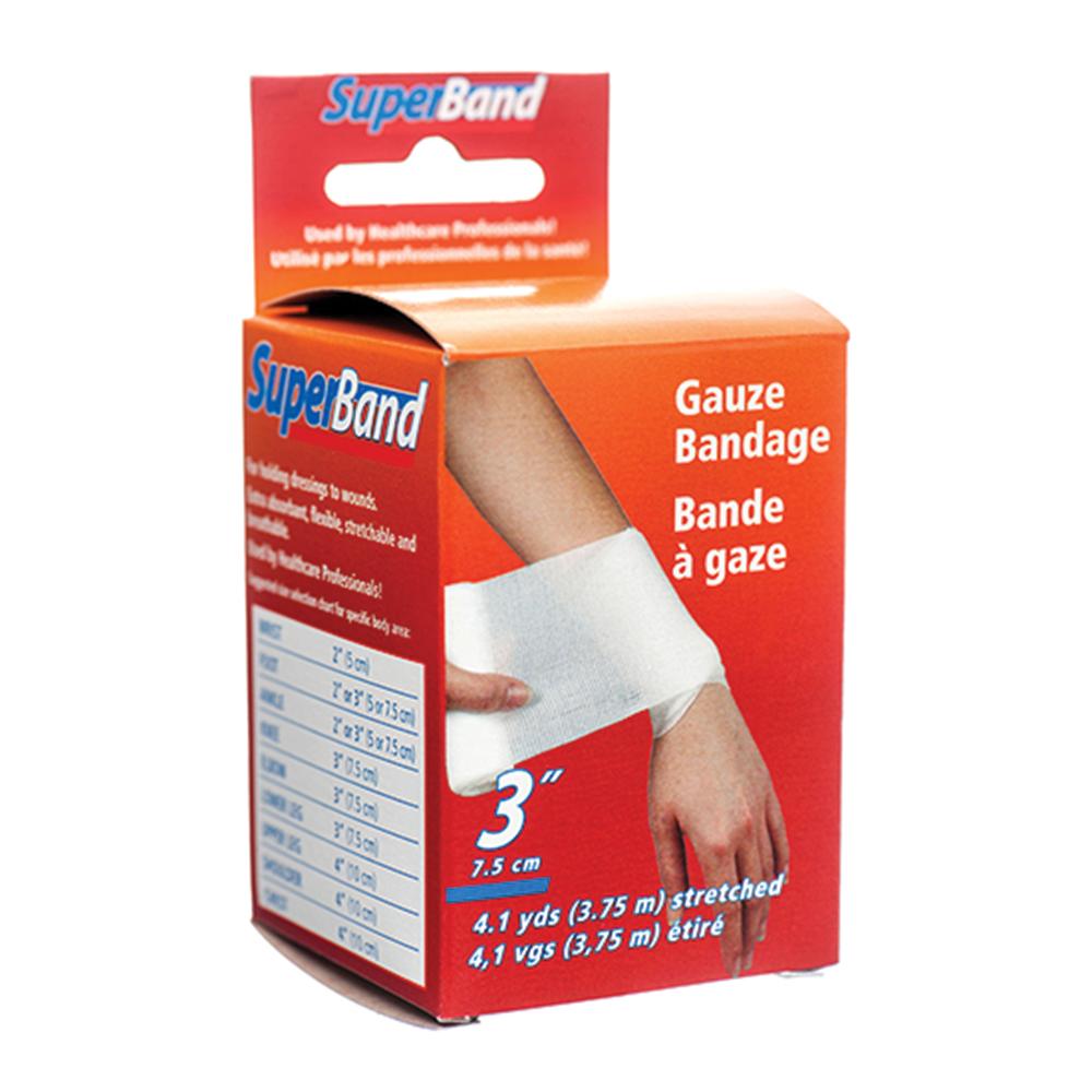 Super Band Gauze Bandage 3in X 4.1y