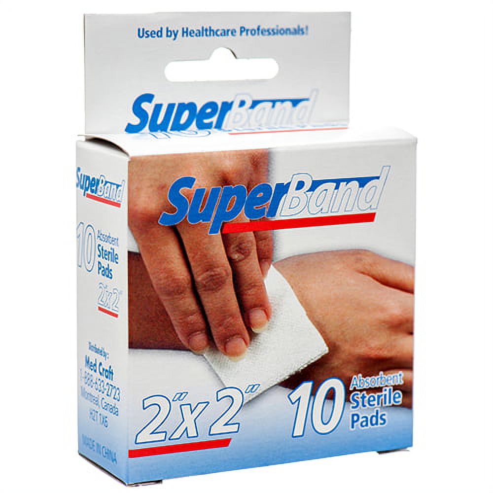 Superband Sterile Pads 10ct 2x2 #superband