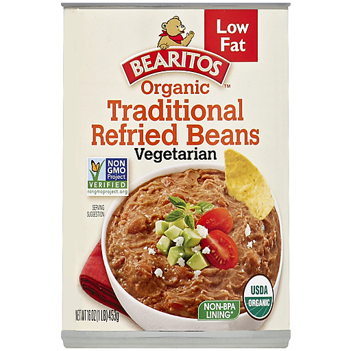 Garden of Eatin' Bearitos Low Fat Organic Traditional Refried Beans 16 Oz. Can