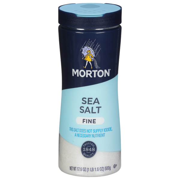 Morton Fine Sea Salt 17.6 Oz. Shaker