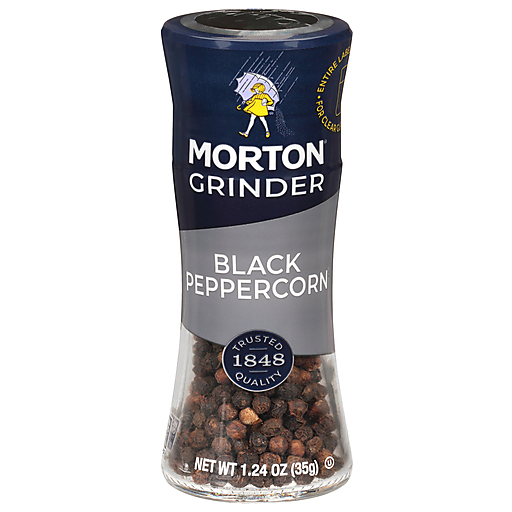 Morton Black Peppercorn Grinder 1.24 Oz. Bottle