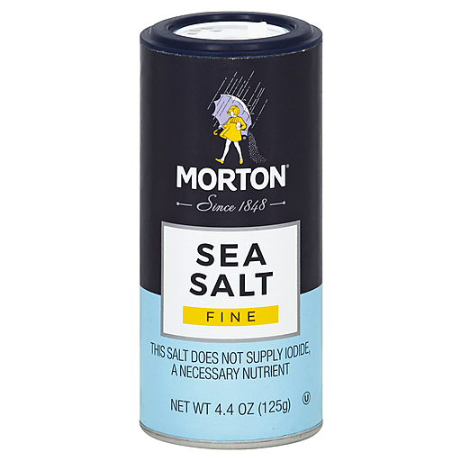 Morton Fine Sea Salt 4.4 Oz. Shaker