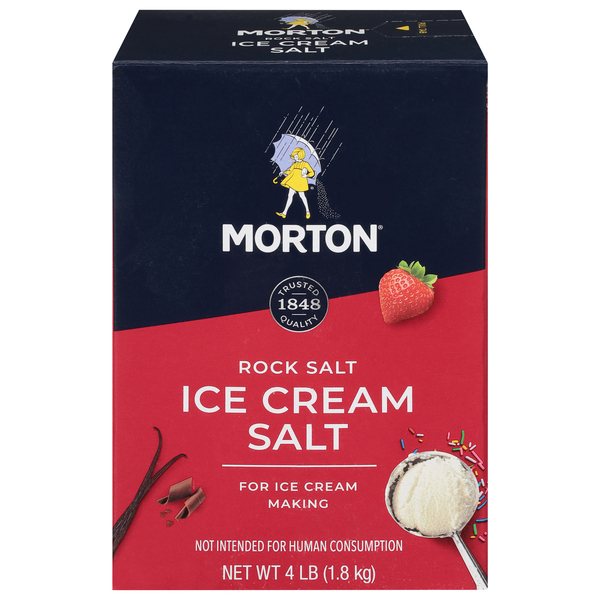 Morton Ice Cream Salt, Rock Salt 4 Lb
