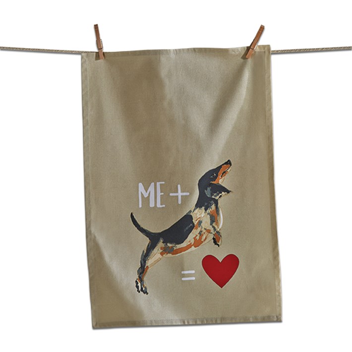 Me Plus Dog Dishtowel