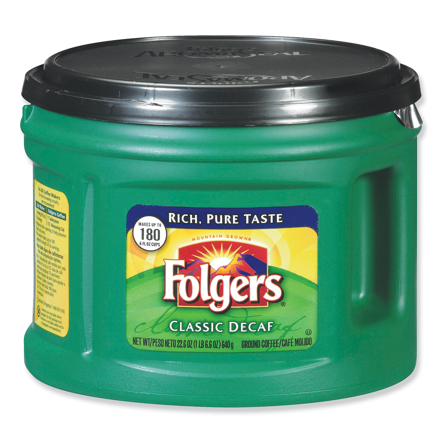 Folgers Ground 22.6 Oz. Classic Roast Decaf Coffee Can