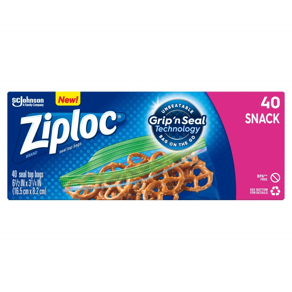 Ziploc Seal Top Bags, Snack