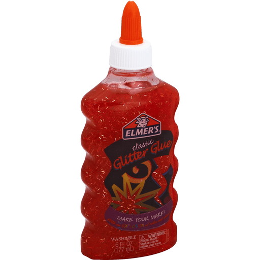 Elmer's Glitter Glue, Classic, Red