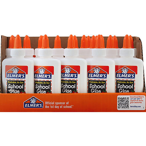 Elmer's Washable, No Run School Glue, 4 Fl Oz