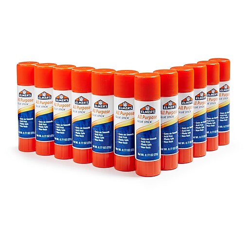 Elmer's Disappearing Glue Stick 0.77 Oz 12/Pack E517