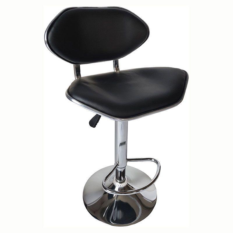 Basic Living Silla De Bar Vinil Con Respaldo 48 X 43 X 62 Cm Capacidad 220Lbs