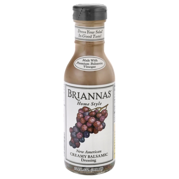 Brianna's Dressing, New American, Creamy Balsamic, Home Style 12 Fl Oz