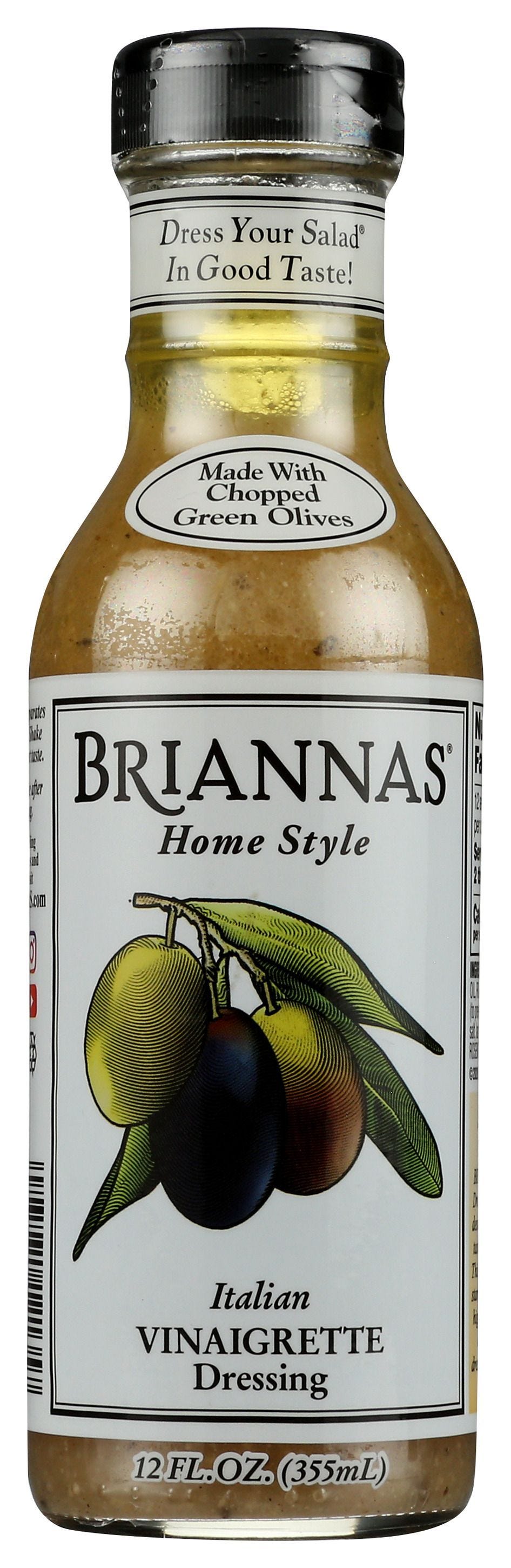Brianna's Dressing, Italian Vinaigrette, Home Style 12 Fl Oz