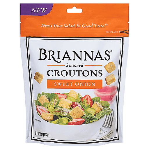 Brianna's Croutons, Seasoned, Sweet Onion 5 Oz