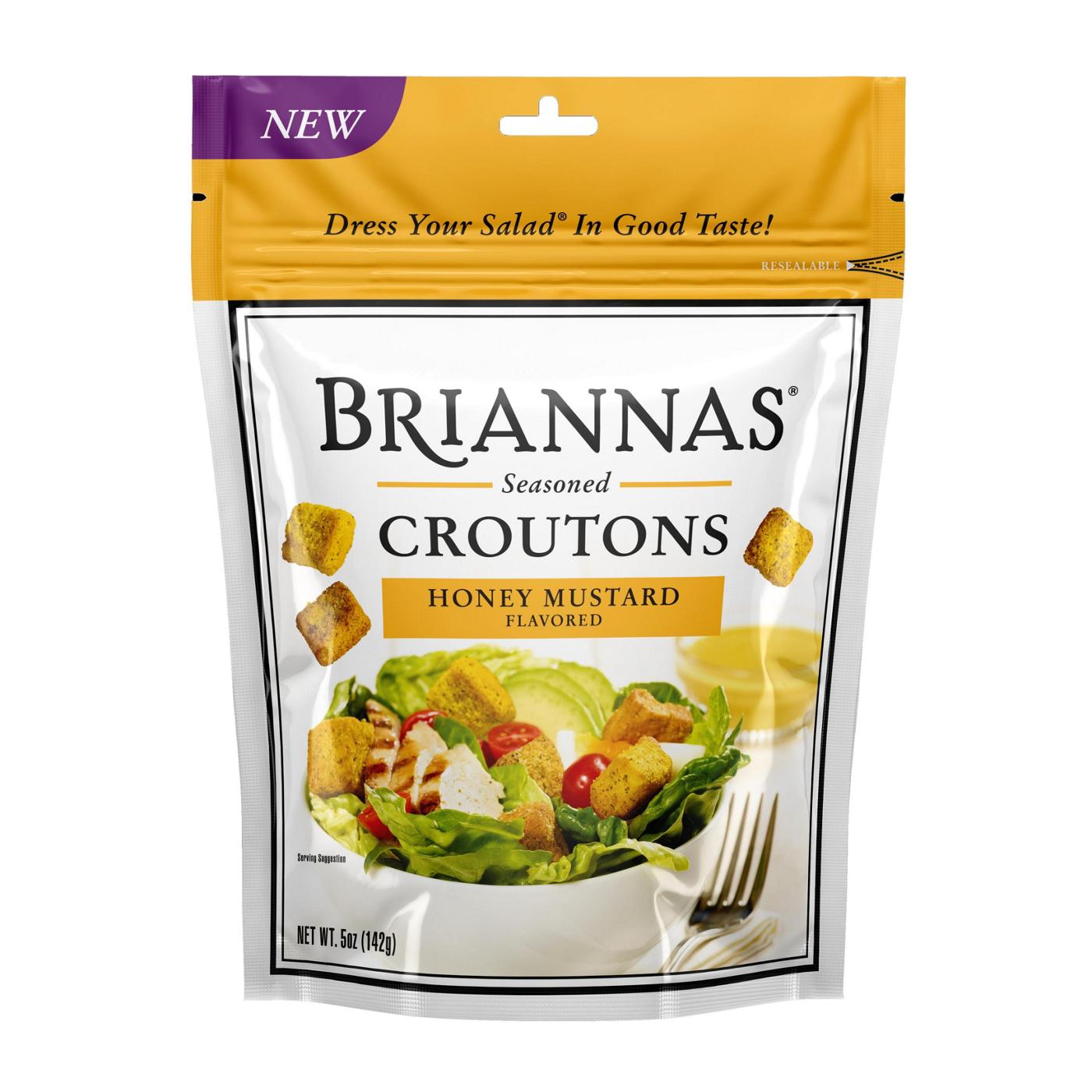 Brianna's Croutons, Seasoned, Honey Mustard Flavored 5 Oz