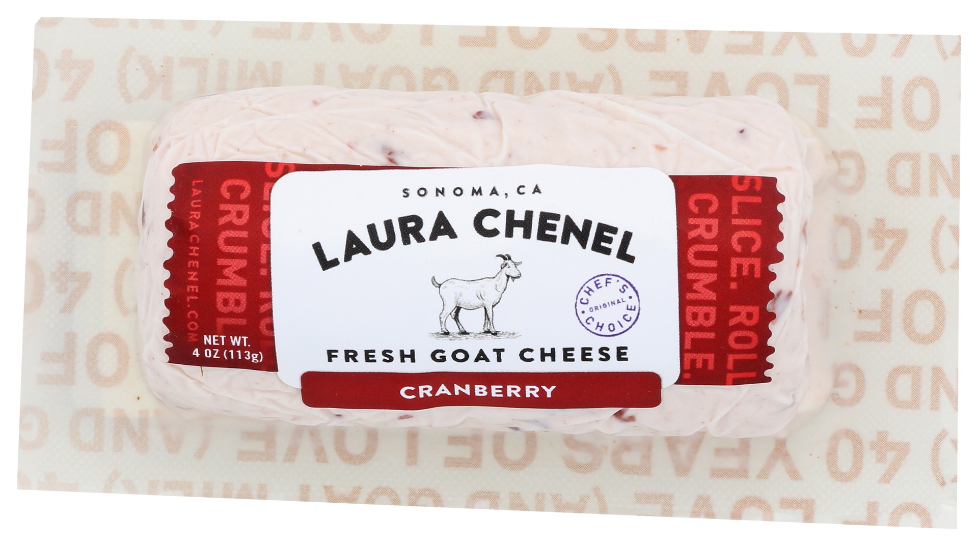 Laura Chenels Goat Cheese Cranberry, 4 Oz