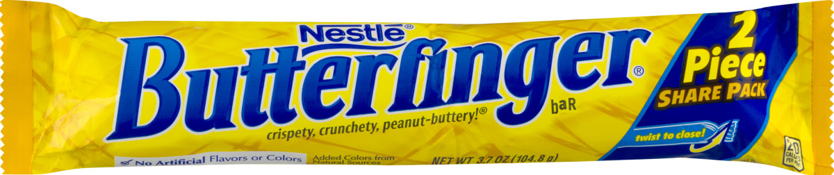 Nestle Butterfinger Candy Bar, 2 Piece Share Pack
