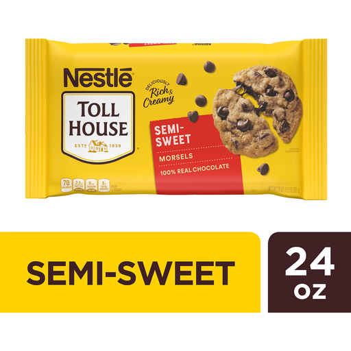 Toll House Nestle Semi Sweet Chocolate Chip Morsels 24 Oz. Bag