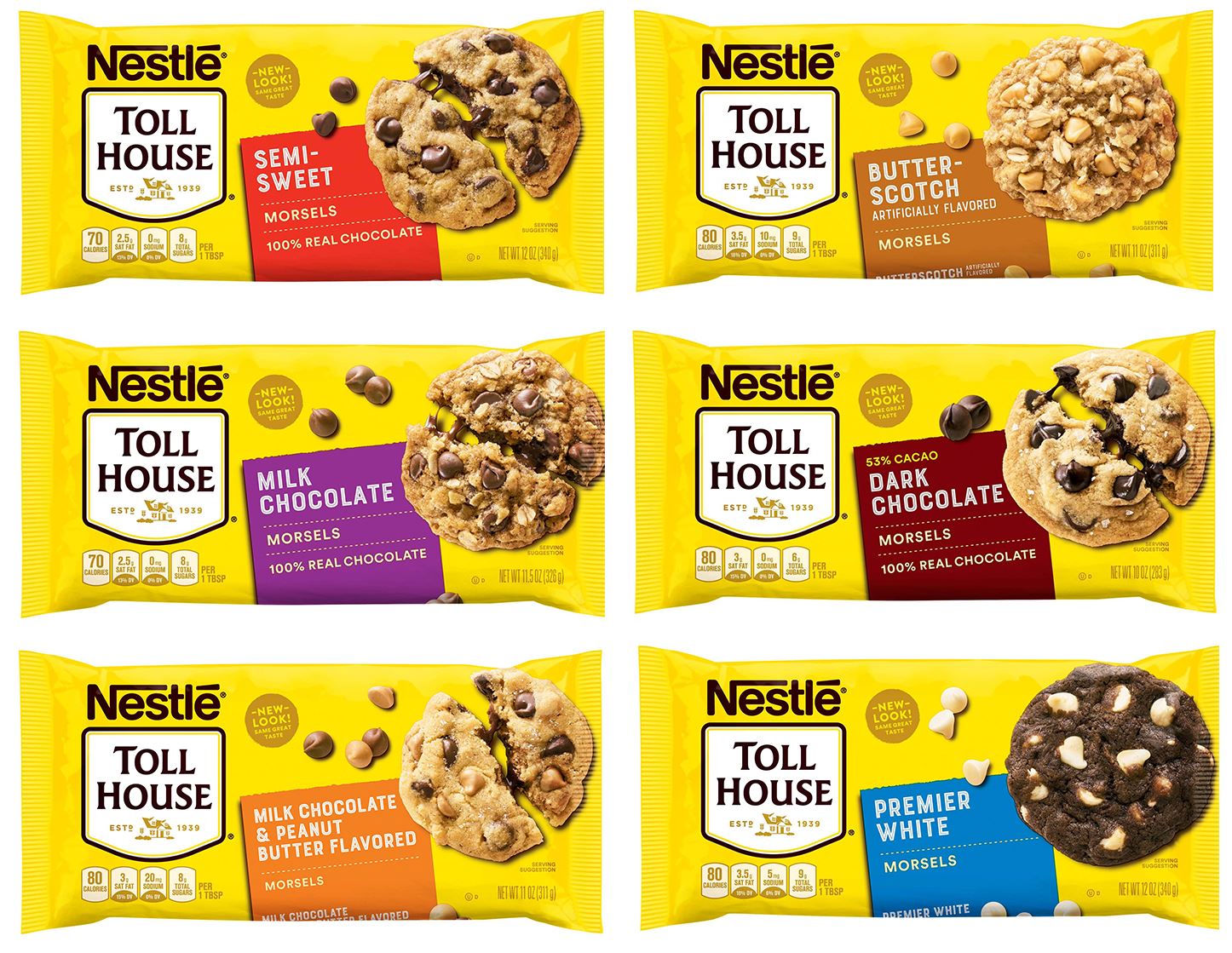 Toll House Nestle Semi Sweet Chocolate Chip Morsels 12 Oz. Bag