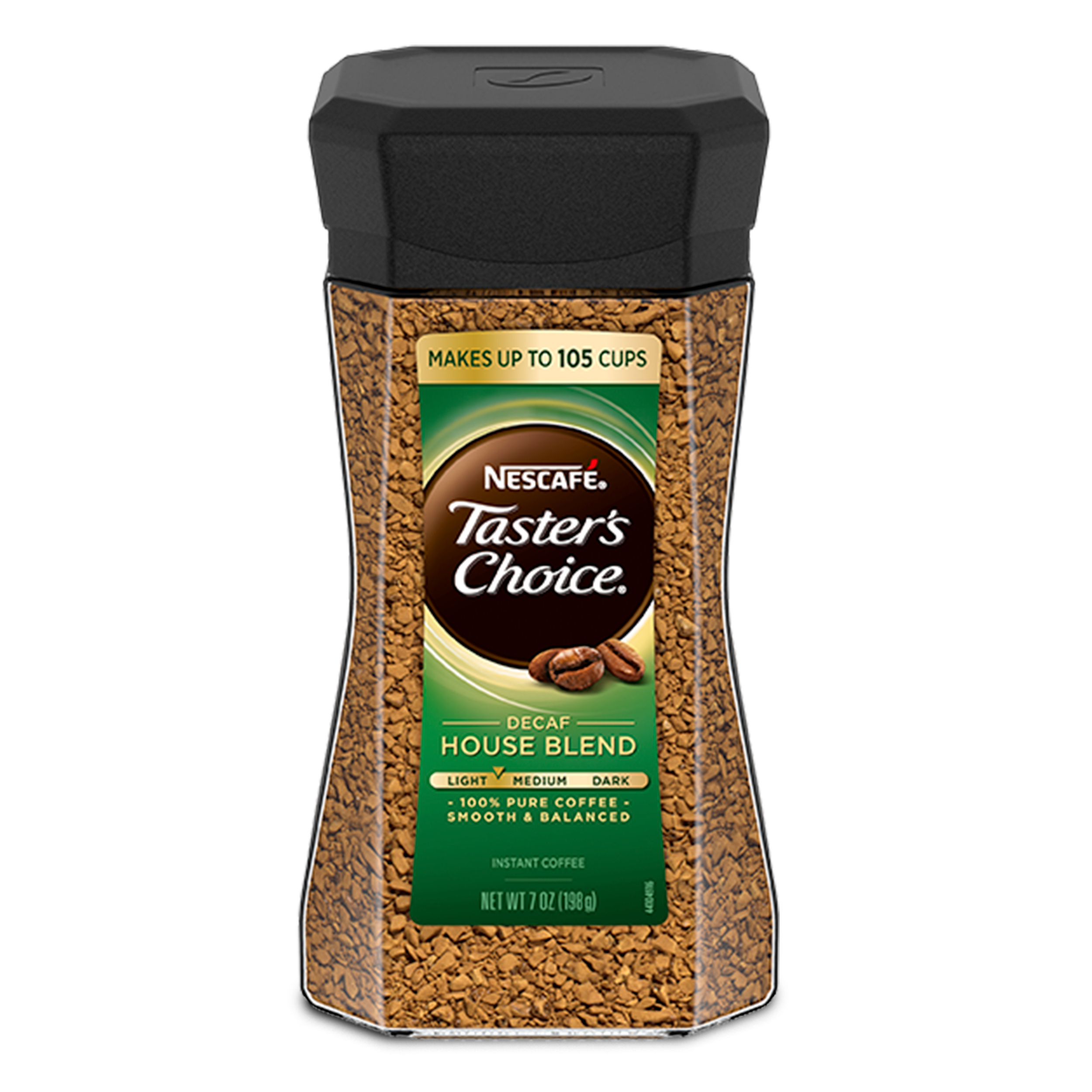 Nescafe Taster's Choice, Decaf House Blend Light Medium Roast Instant Coffee, 7 Oz. Jar