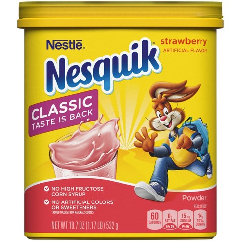 Nestle Nesquik Strawberry Flavor Powder 18.7oz
