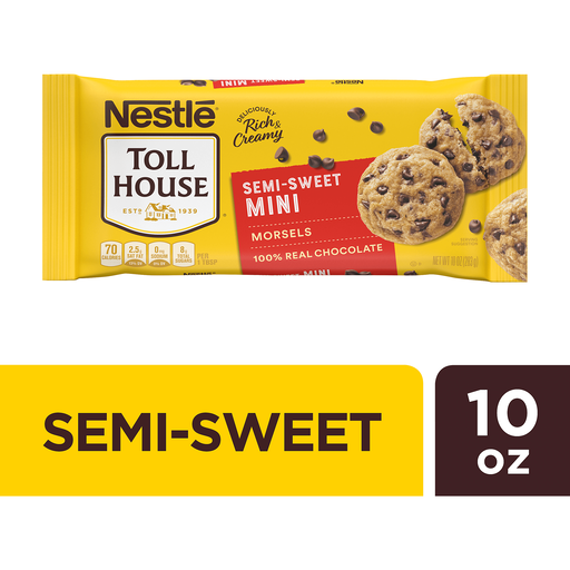 Nestle Toll House Mini Semi Sweet Chocolate Morsels 10 Oz