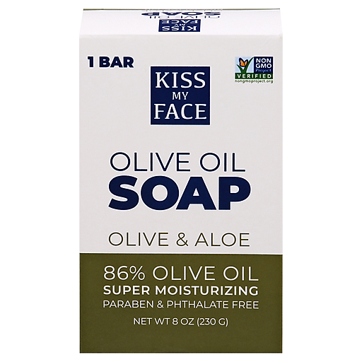 Kiss My Face Olive Oil And Aloe Bar Soap - 8 Oz