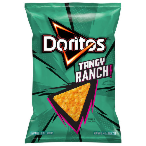 Doritos Tangy Ranch Tortilla Chips 9.25 Oz Bag
