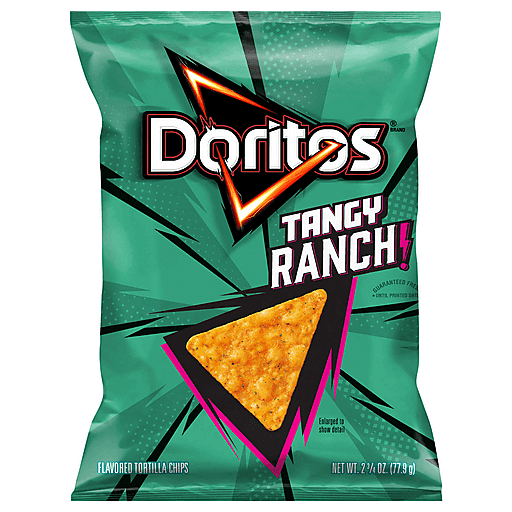 Doritos Flavored Tortilla Chips Tangy Ranch 2 3/4 Oz