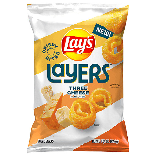 Lay's Layers Three Cheese Flavored Potato Snacks - 1.75oz