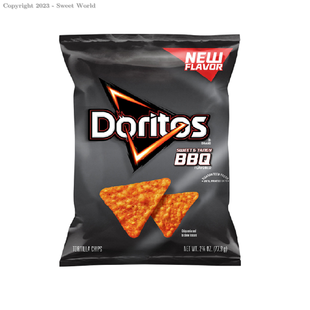 Doritos Tortilla Chips, Sweet & Tangy Bbq Flavored 2.75 Oz
