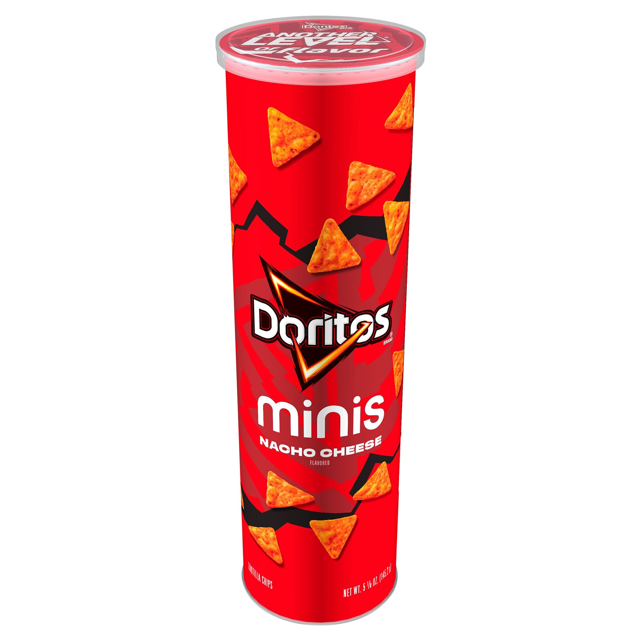 Doritos Tortilla Chips, Nacho Cheese Flavored, Minis 5.125 Oz