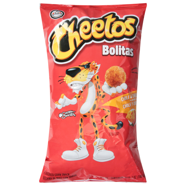 Cheetos Bolitas Chile & Cheese Flavored Corn Snack, 7 Oz