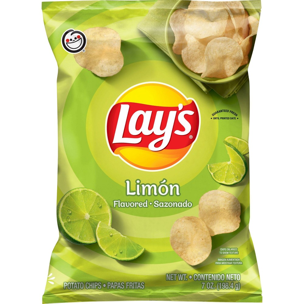 Lay's Potato Chips Limon Flavored 7 Oz