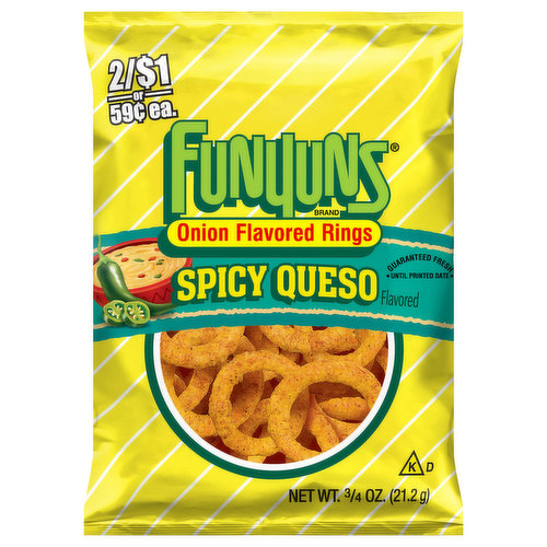 Funyuns Onion Flavored Rings, Spicy Queso 0.75 Oz