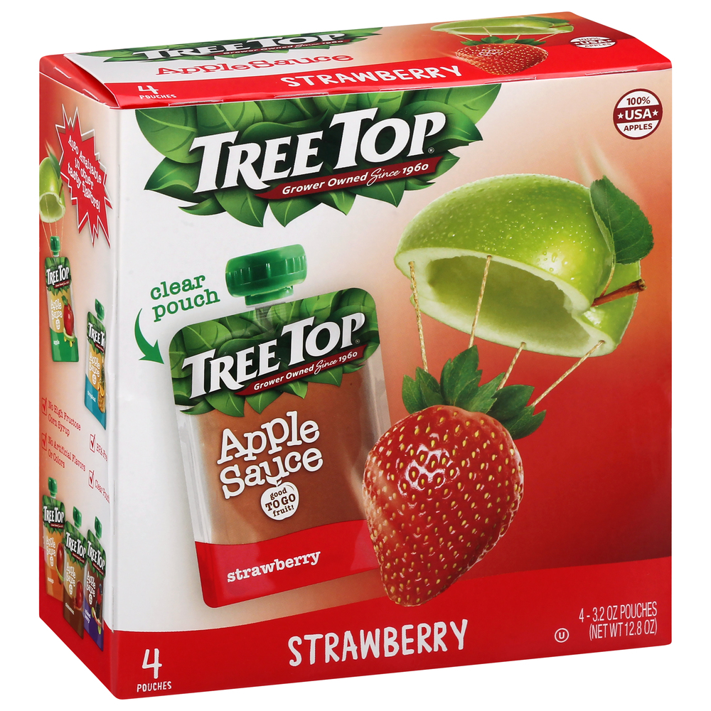 Tree Top Apple Sauce, Strawberry