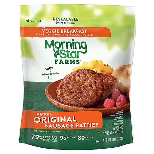 MorningStar Farms Veggie Breakfast Original Sausage Patties - 8oz